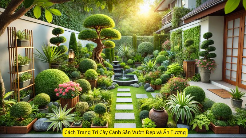 Cách Trang Trí Cây Cảnh Sân Vườn Đẹp và Ấn Tượng